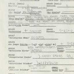 Western questionnaire, answ...