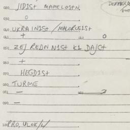 Eastern questionnaire, answ...
