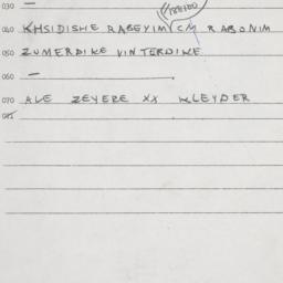 Eastern questionnaire, answ...