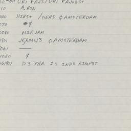 Western questionnaire, answ...