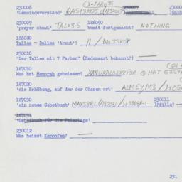 Western questionnaire, answ...