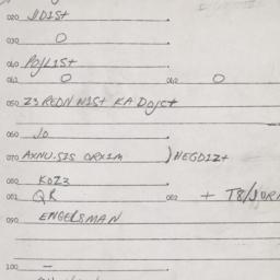 Eastern questionnaire, answ...