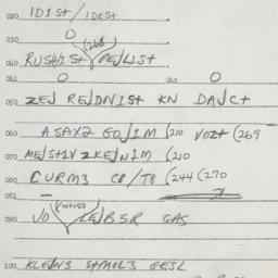 Eastern questionnaire, answ...