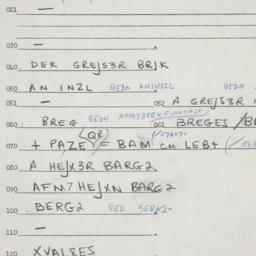 Eastern questionnaire, answ...