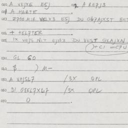 Eastern questionnaire, answ...