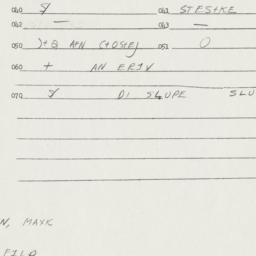 Eastern questionnaire, answ...