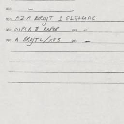 Eastern questionnaire, answ...