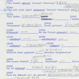 Western questionnaire, answ...