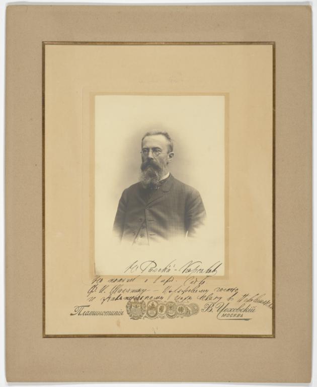 Nikolai Rimskii-Korsakov Portrait Inscribed to Fiodor Chaliapin