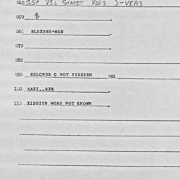 Eastern questionnaire, answ...