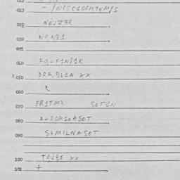 Eastern questionnaire, answ...