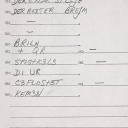 Eastern questionnaire, answ...
