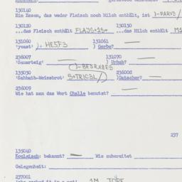 Western questionnaire, answ...