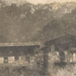 Village on mountain in Bhutan