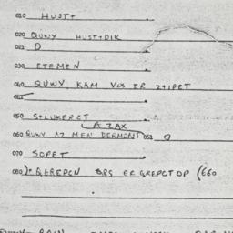 Eastern questionnaire, answ...