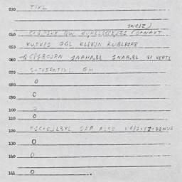 Eastern questionnaire, answ...