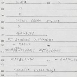 Eastern questionnaire, answ...