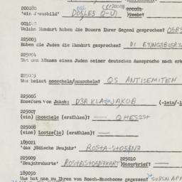 Western questionnaire, answ...