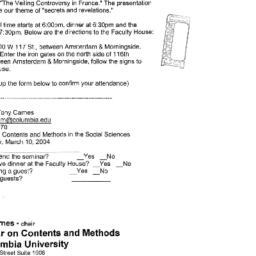 Announcements, 2004-03-05. ...