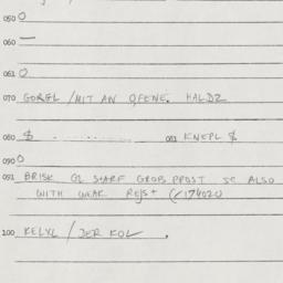 Eastern questionnaire, answ...