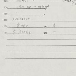 Eastern questionnaire, answ...