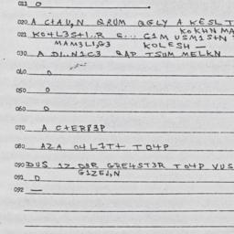 Eastern questionnaire, answ...