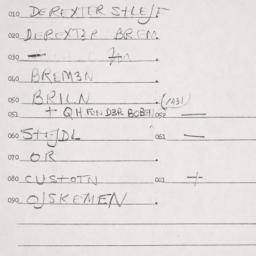 Eastern questionnaire, answ...