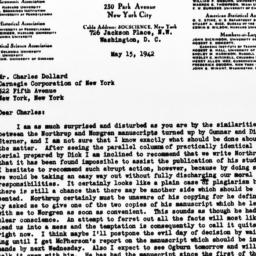 Letter from Donald Young to...