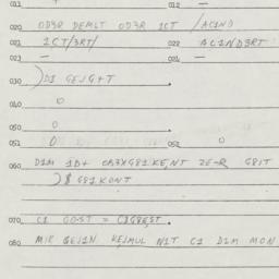 Eastern questionnaire, answ...