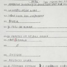 Eastern questionnaire, answ...
