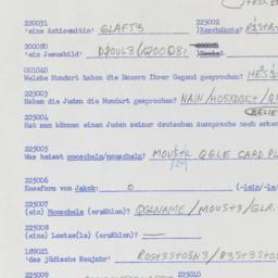 Western questionnaire, answ...