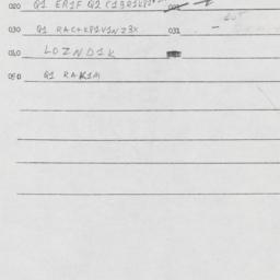Eastern questionnaire, answ...