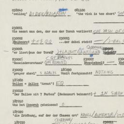 Western questionnaire, answ...