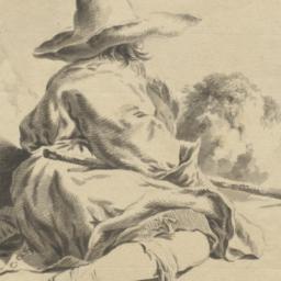 A Seated Youth in a Floppy Hat