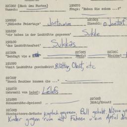 Western questionnaire, answ...