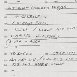 Eastern questionnaire, answ...
