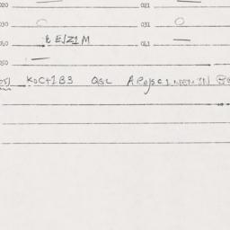 Eastern questionnaire, answ...