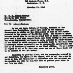 Letter from Donald Young to...