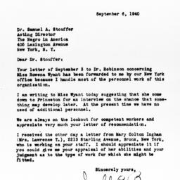 Letter from Joseph C. Bevis...