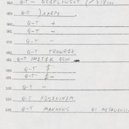 Eastern questionnaire, answ...