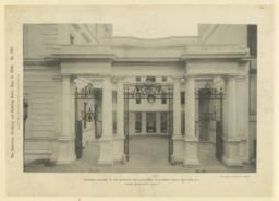 Entrance gateway to the Metropolitan Club-House, Fifty-ninth Street, New York, N. Y. McKim, Mead & White, Architects
