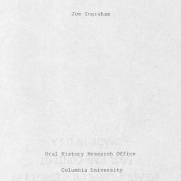 Reminiscences of Joe Ingrah...