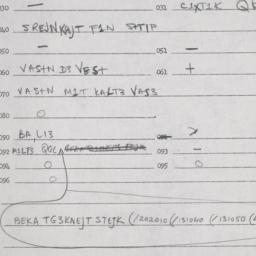 Eastern questionnaire, answ...