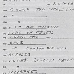 Eastern questionnaire, answ...