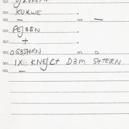 Eastern questionnaire, answ...