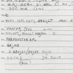 Eastern questionnaire, answ...