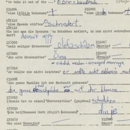 Western questionnaire, answ...