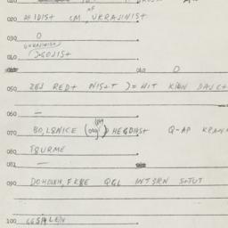 Eastern questionnaire, answ...