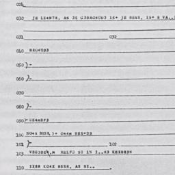 Eastern questionnaire, answ...
