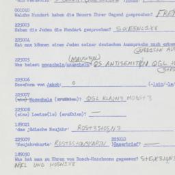 Western questionnaire, answ...